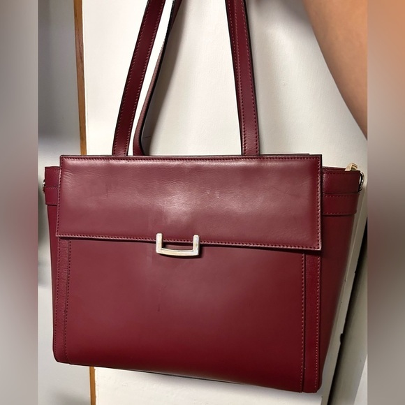 Innue Italian Leather Red Hand Bag - Picture 1 of 7